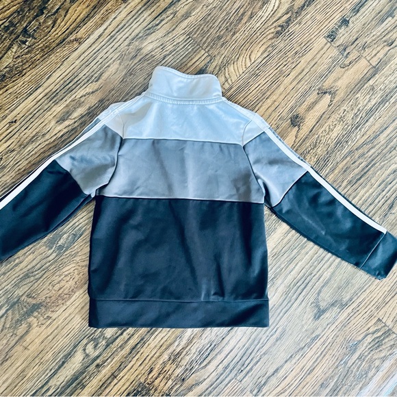 Adidas 24 month track jacket in black & gray with zipper - Picture 2 of 2